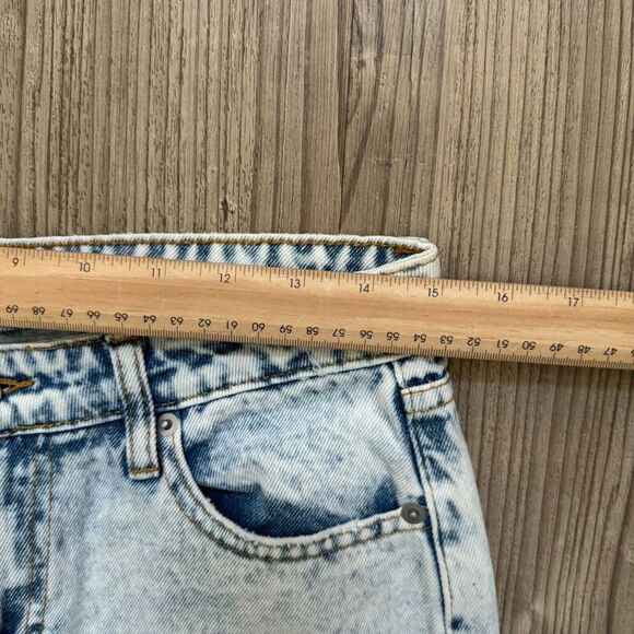 NWT BP 'Be Responsible' Jeans Womens Acid Wash High Rise Mom Straight Leg 28 Y2K - Picture 2 of 11